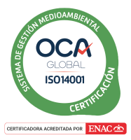 Sello certificado OCA ISO 14001